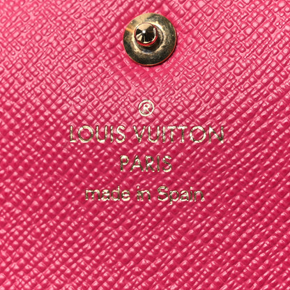 Louis Vuitton Monogram Bloom Flower Emilie Wallet Fuchsia 6 of 9