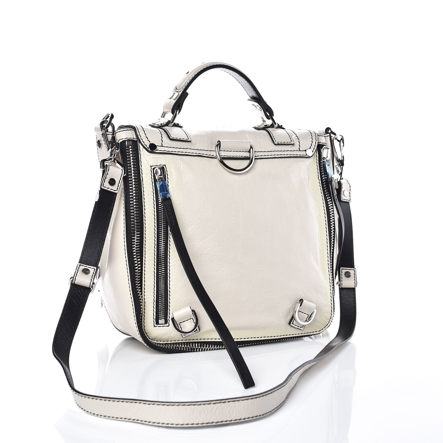 Proenza Schouler Crackled Lambskin PS1 Plus Zip Backpack Clay 4 of 14