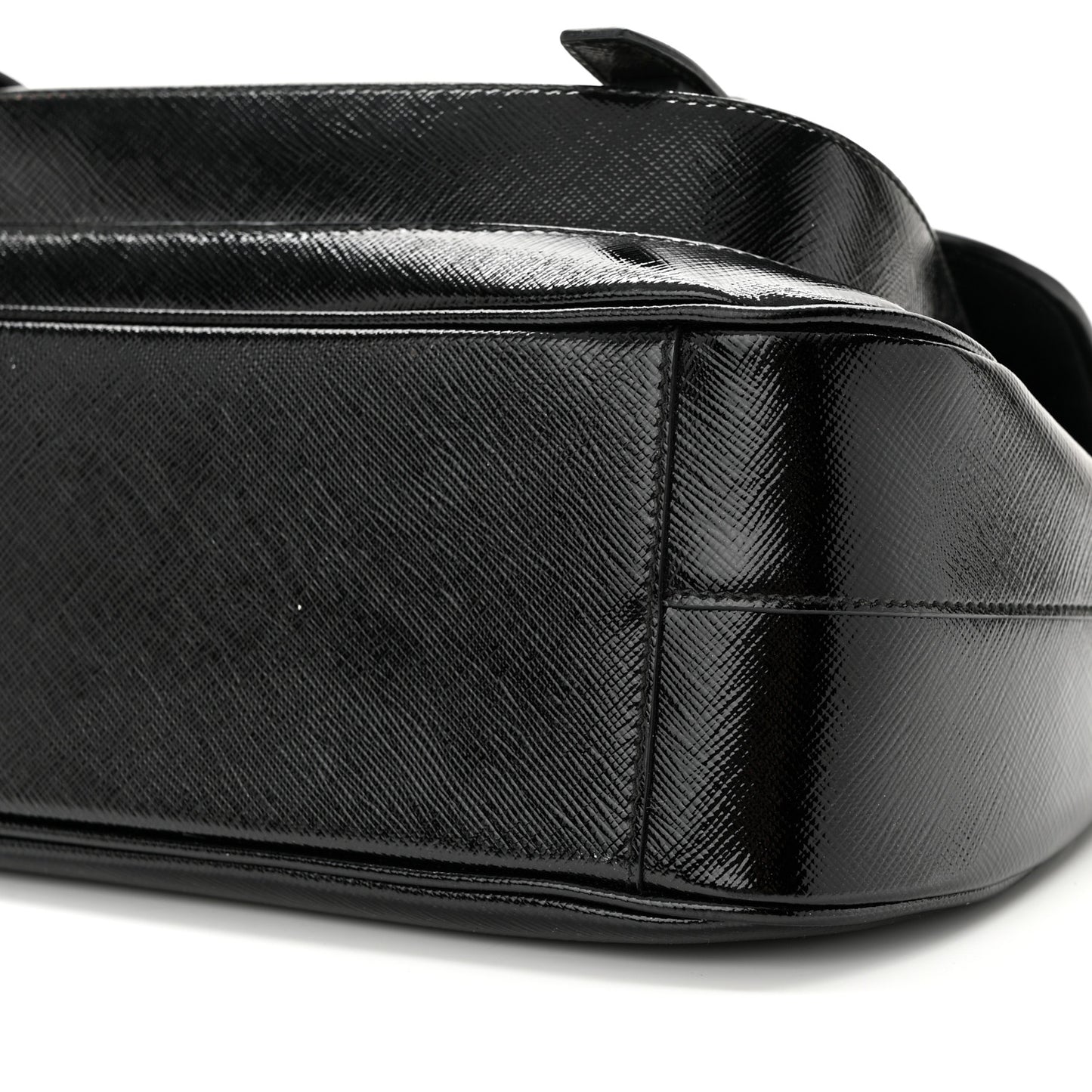 Saffiano Vernice Messenger Bag Black