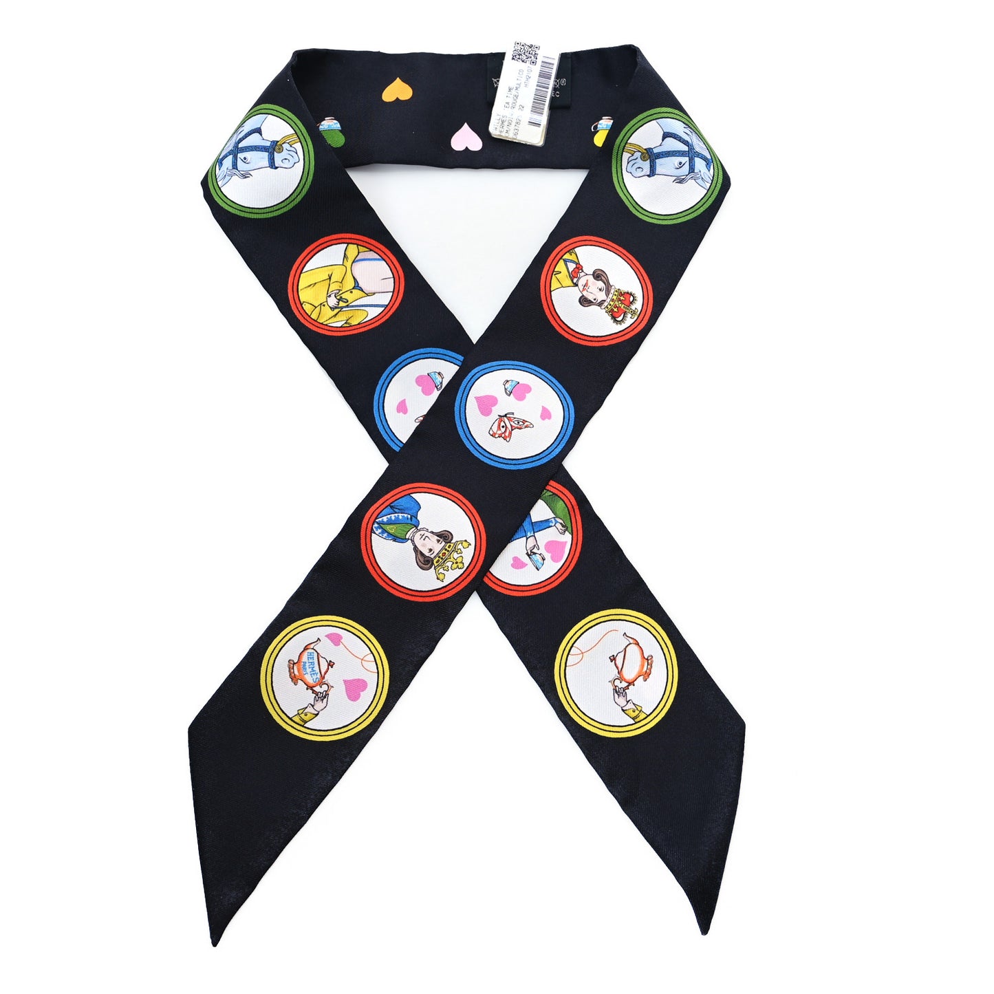 Silk Tea Time Twilly Black Rouge Multicolor