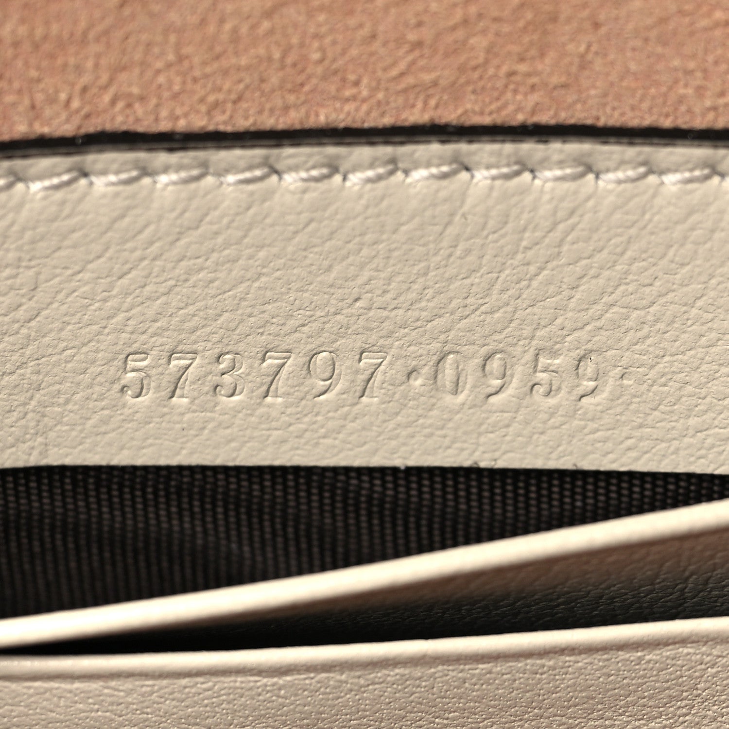 Gucci Textured Calfskin Web Mini Rajah Slim Flap Shoulder Bag Mystic White 7 of 10