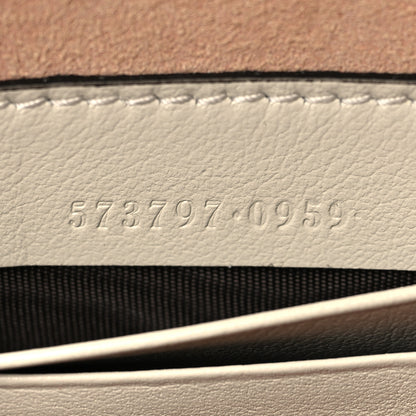 Gucci Textured Calfskin Web Mini Rajah Slim Flap Shoulder Bag Mystic White 7 of 10