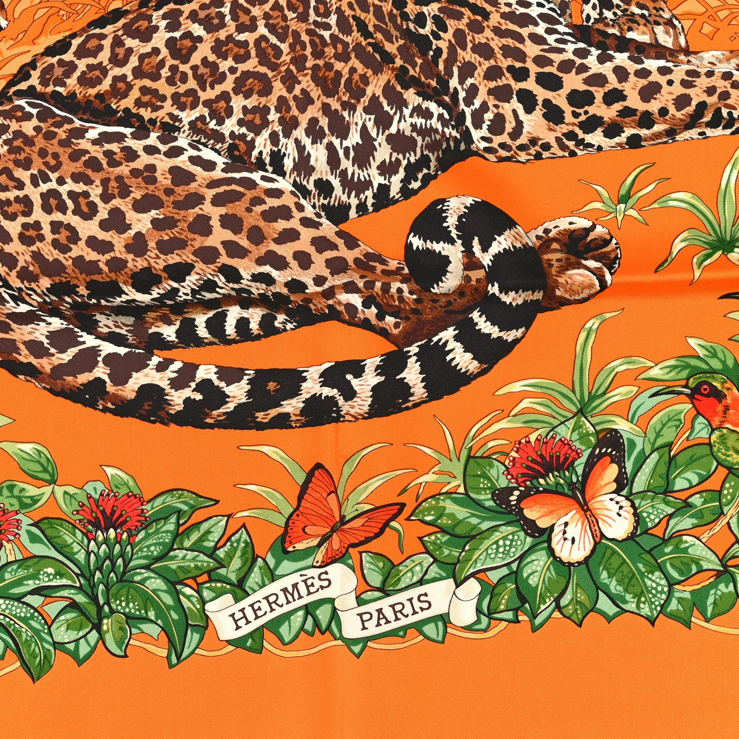 Hermes Silk Jungle Love Rainbow Scarf 90 2 of 4