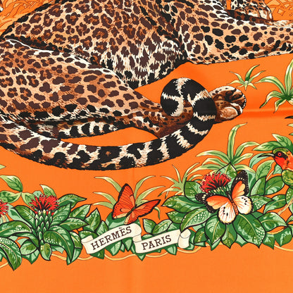 Hermes Silk Jungle Love Rainbow Scarf 90 2 of 4