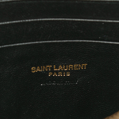 Saint Laurent Grain De Poudre Matelasse Monogram Mini Lou Camera Bag Dark Smog 6 of 9