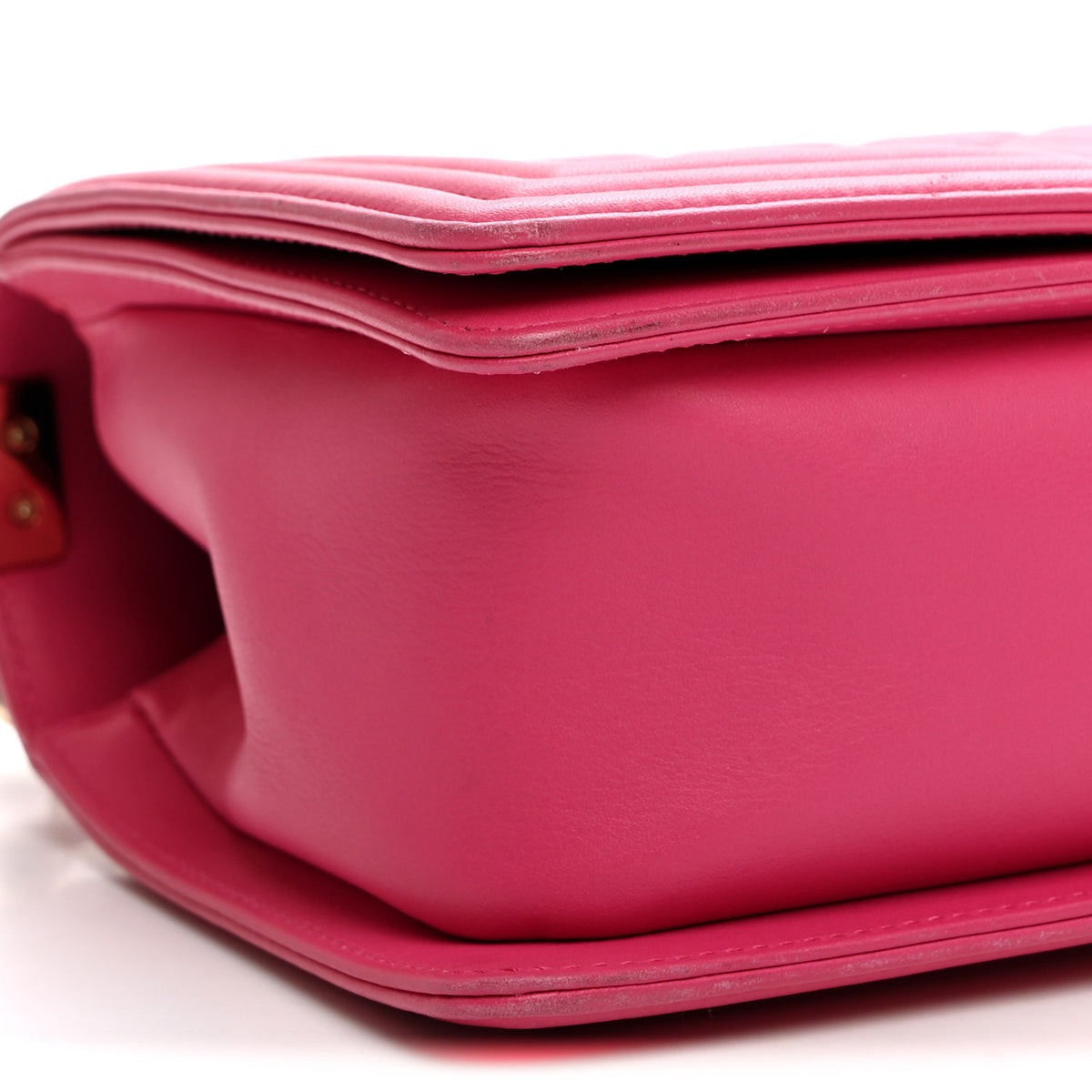 Lambskin Quilted Medium Boy Flap Pink