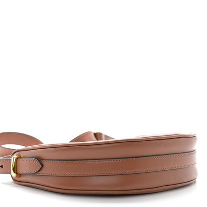Prada Soft Calfskin Arque Shoulder Bag Cognac 4 of 13