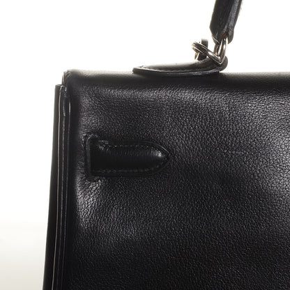 Hermes Evergrain Kelly Retourne 35 Black 24 of 28