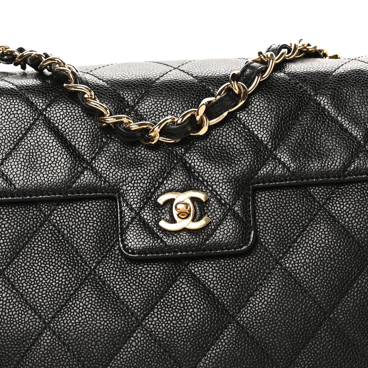 Chanel Caviar Quilted Single Flap Black 8 of 10