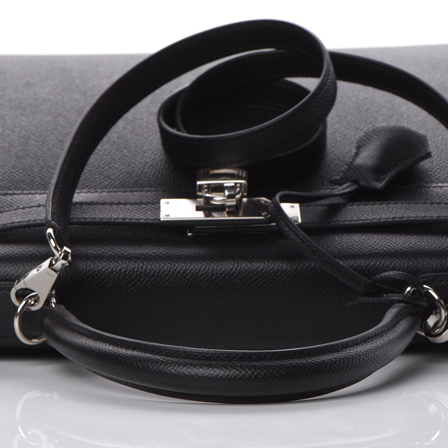 Hermes Epsom Kelly Sellier 28 Black 8 of 35