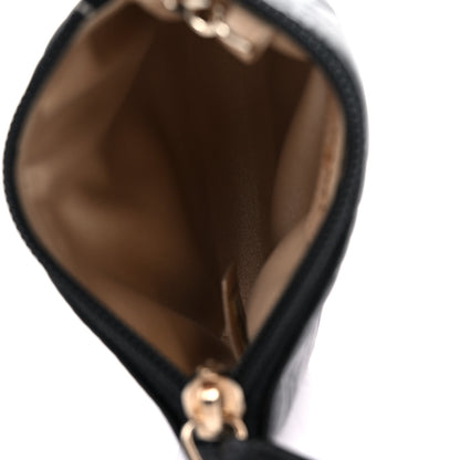 Chanel Lambskin Camellia Embossed Key Holder Case Black 5 of 10