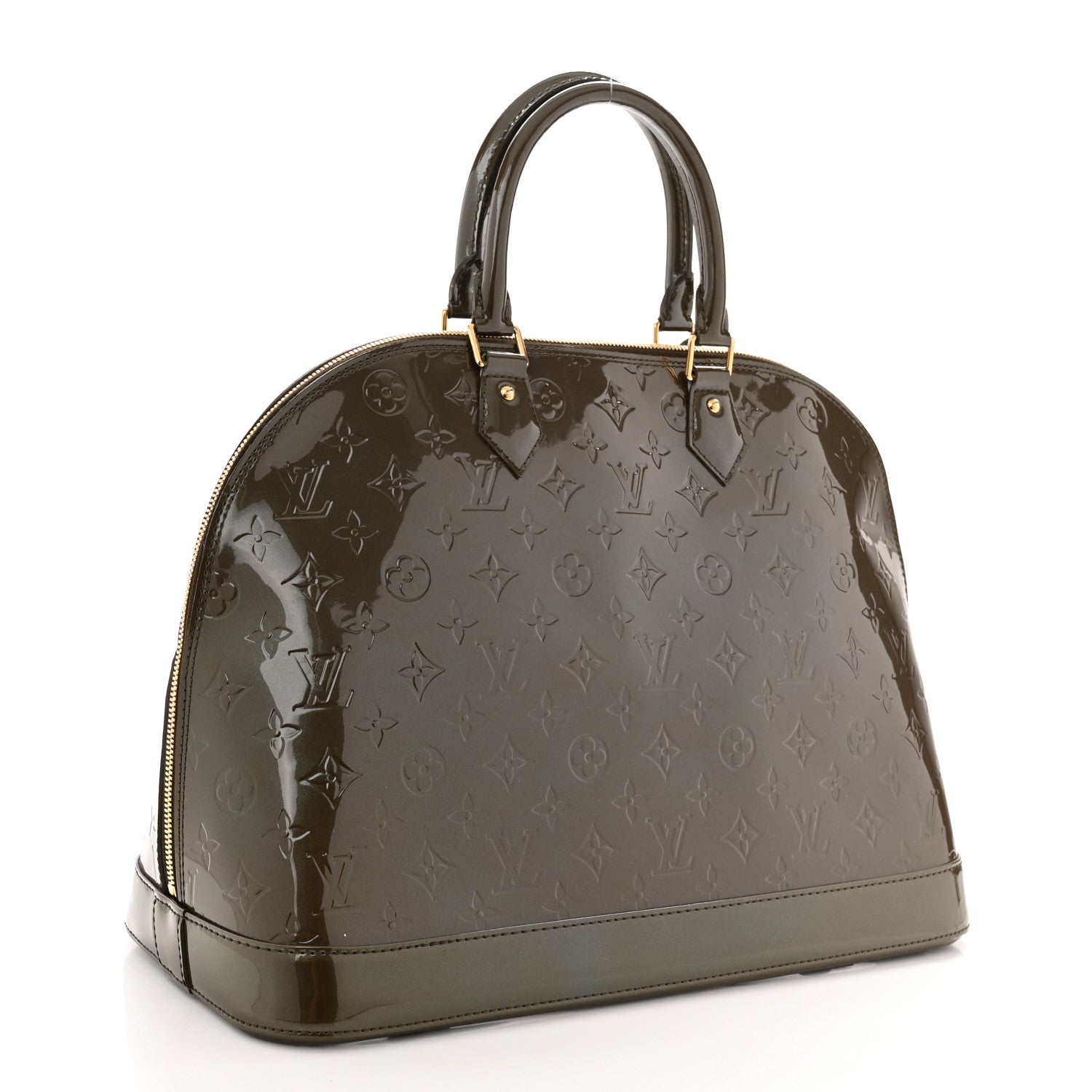 Louis Vuitton Vernis Alma GM Vert Bronze 3 of 10