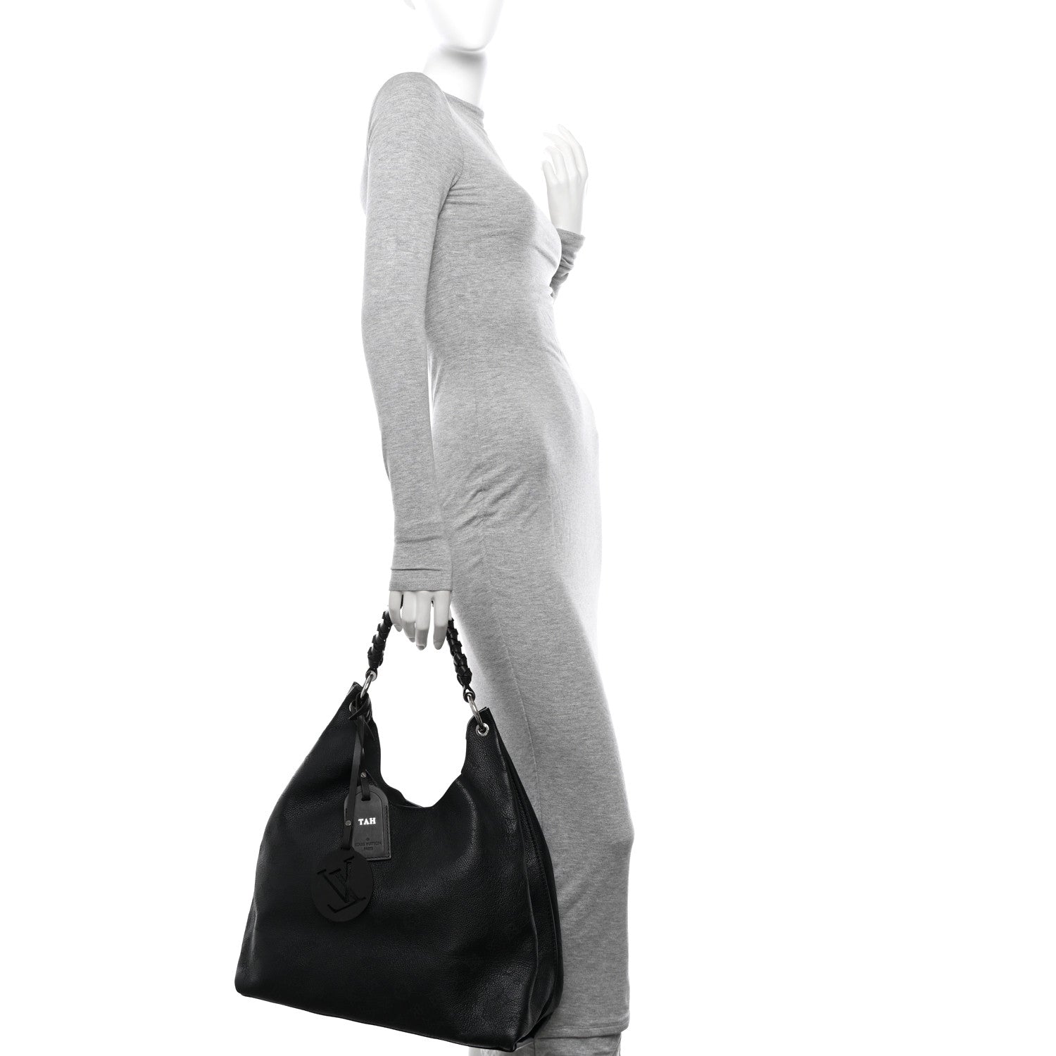 Louis Vuitton Mahina Carmel Hobo Black 2 of 11