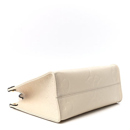 Louis Vuitton Empreinte Monogram Giant Onthego PM Cream Beige 4 of 11