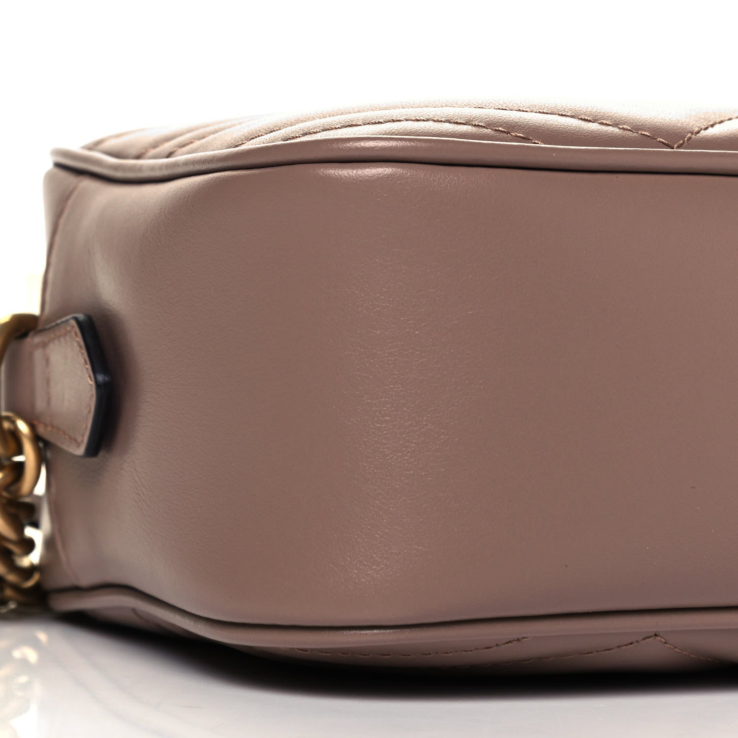 Gucci Calfskin Matelasse Small GG Marmont Chain Shoulder Bag Porcelain Rose 8 of 9