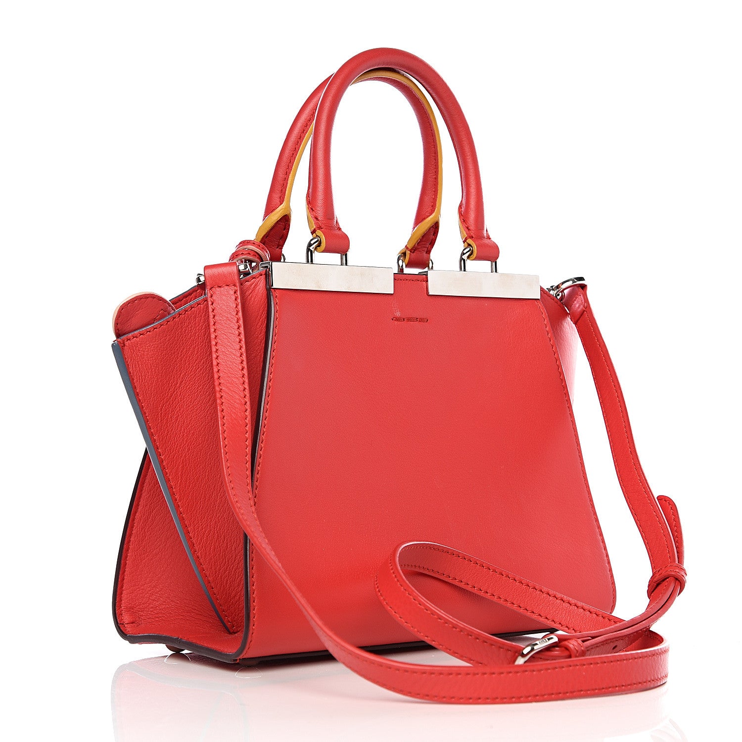 Fendi Vitello Dolce Mini 3jours Tote Fiamma 2 of 10