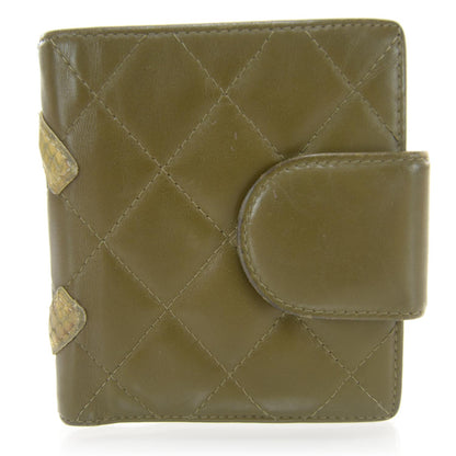 Chanel Python Cambon Compact Wallet Olive 1 of 10