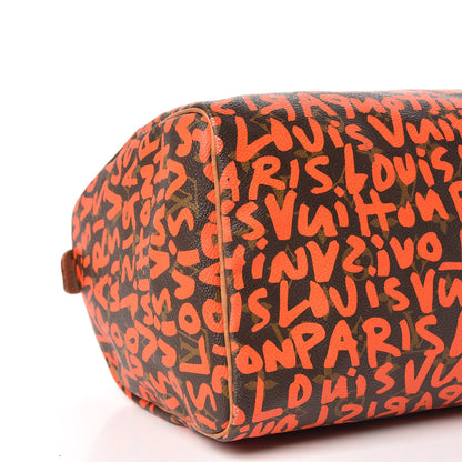 Louis Vuitton Monogram Graffiti Speedy 30 Orange 11 of 17