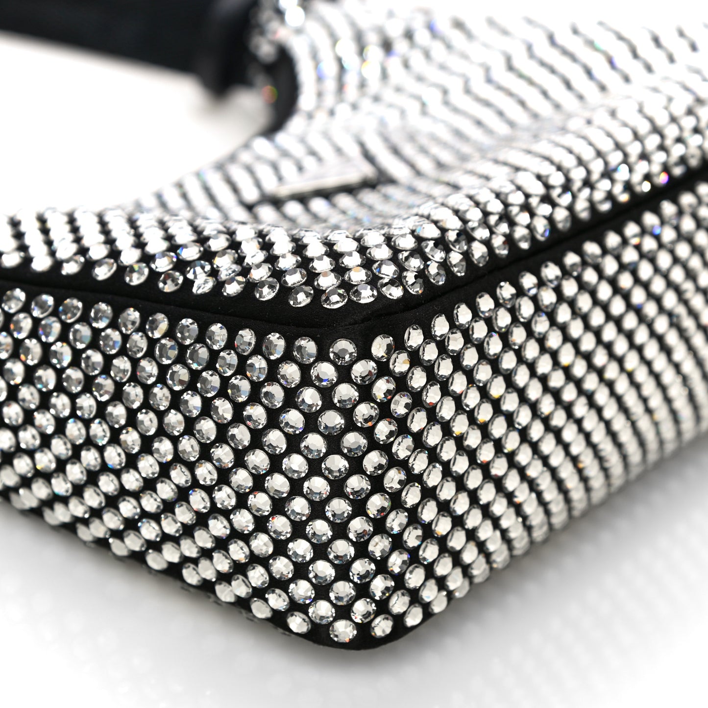 Satin Crystal Mini Re-Edition 2000 Bag Cristal