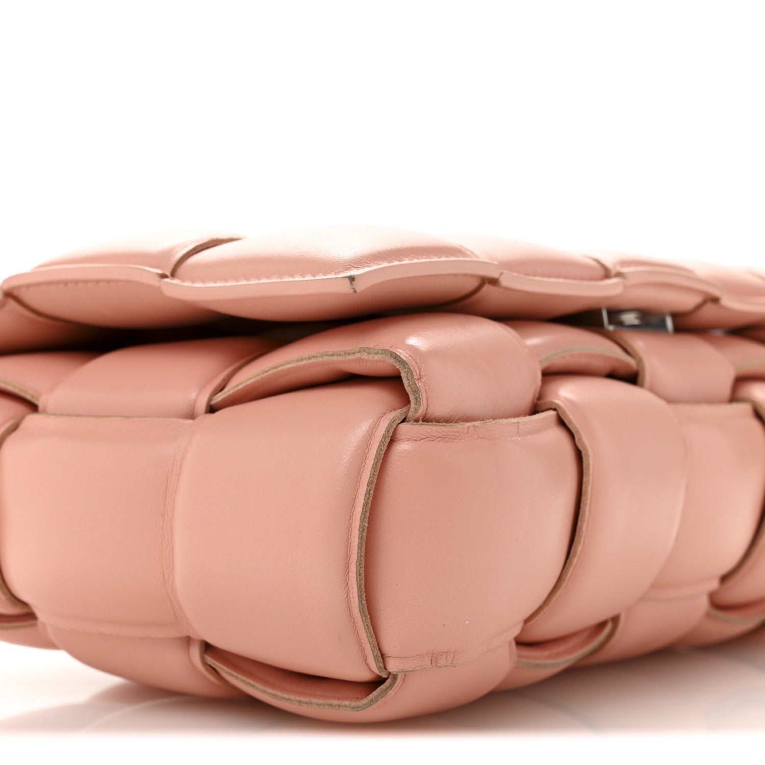 Bottega Veneta Nappa Maxi Intreccio Padded Cassette Crossbody Bag Peachy 9 of 12