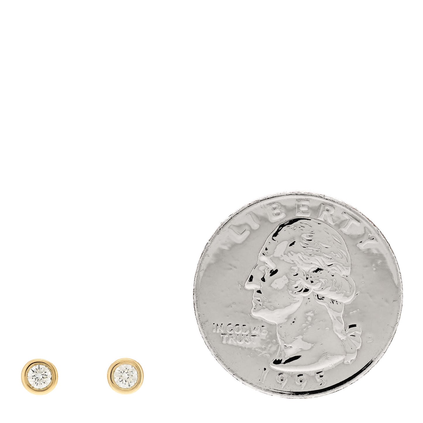 18K Yellow Gold Diamond .16ctw Elsa Peretti Diamonds By The Yard Earrings