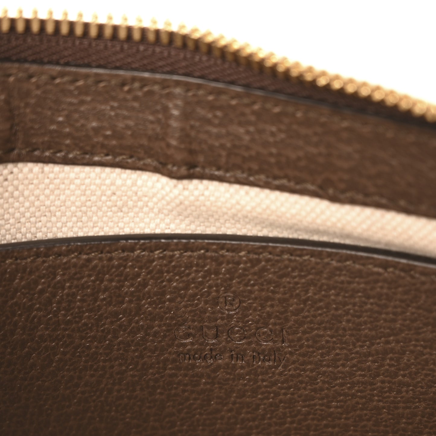 GG Supreme Monogram Textured Dollar Calfskin Web Small Ophidia GG Handbag Beige Ebony New Acero