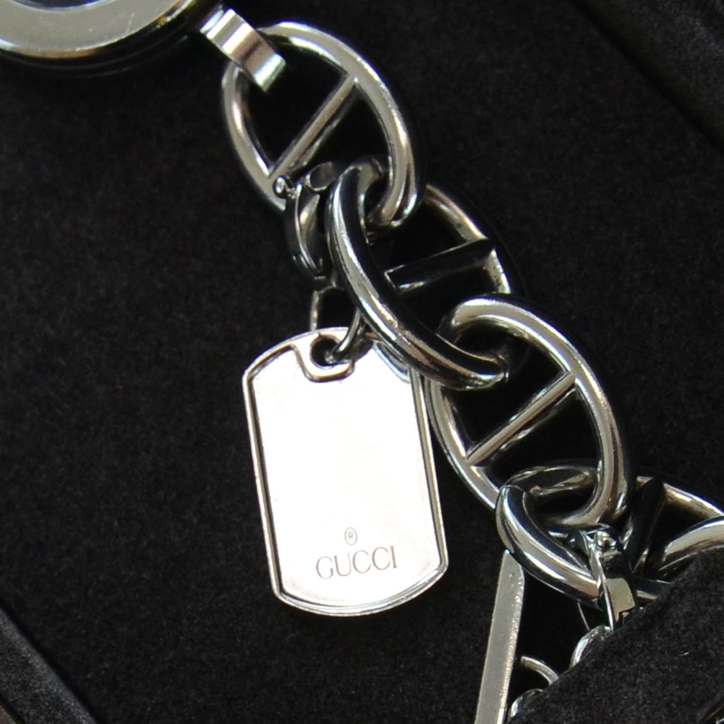 Stainless Steel 22mm G Charms Quartz Watch Black