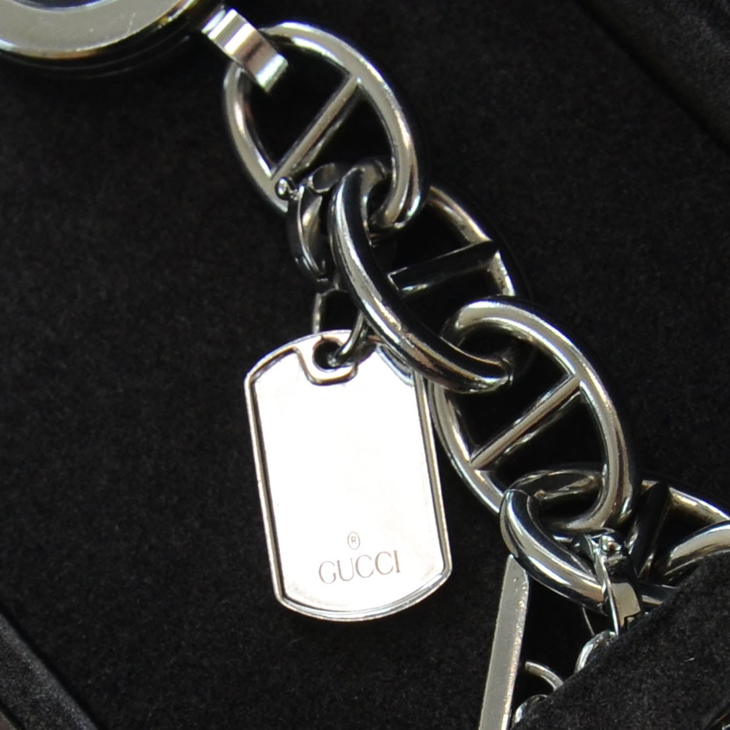 Gucci Stainless Steel 22mm G Charms Quartz Watch Black 7 of 7