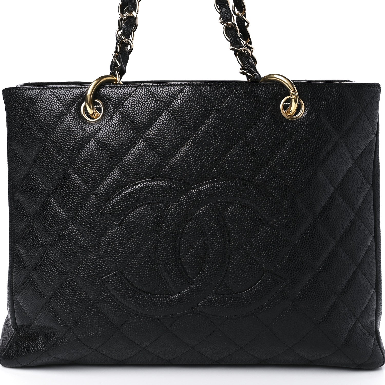 Chanel Caviar Quilted Grand Shopping Tote GST Black 7 of 8