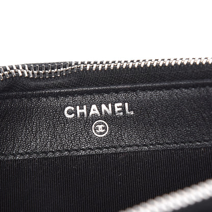 Chanel Lambskin Quilted CC Box Clutch With Chain Black 10 of 13