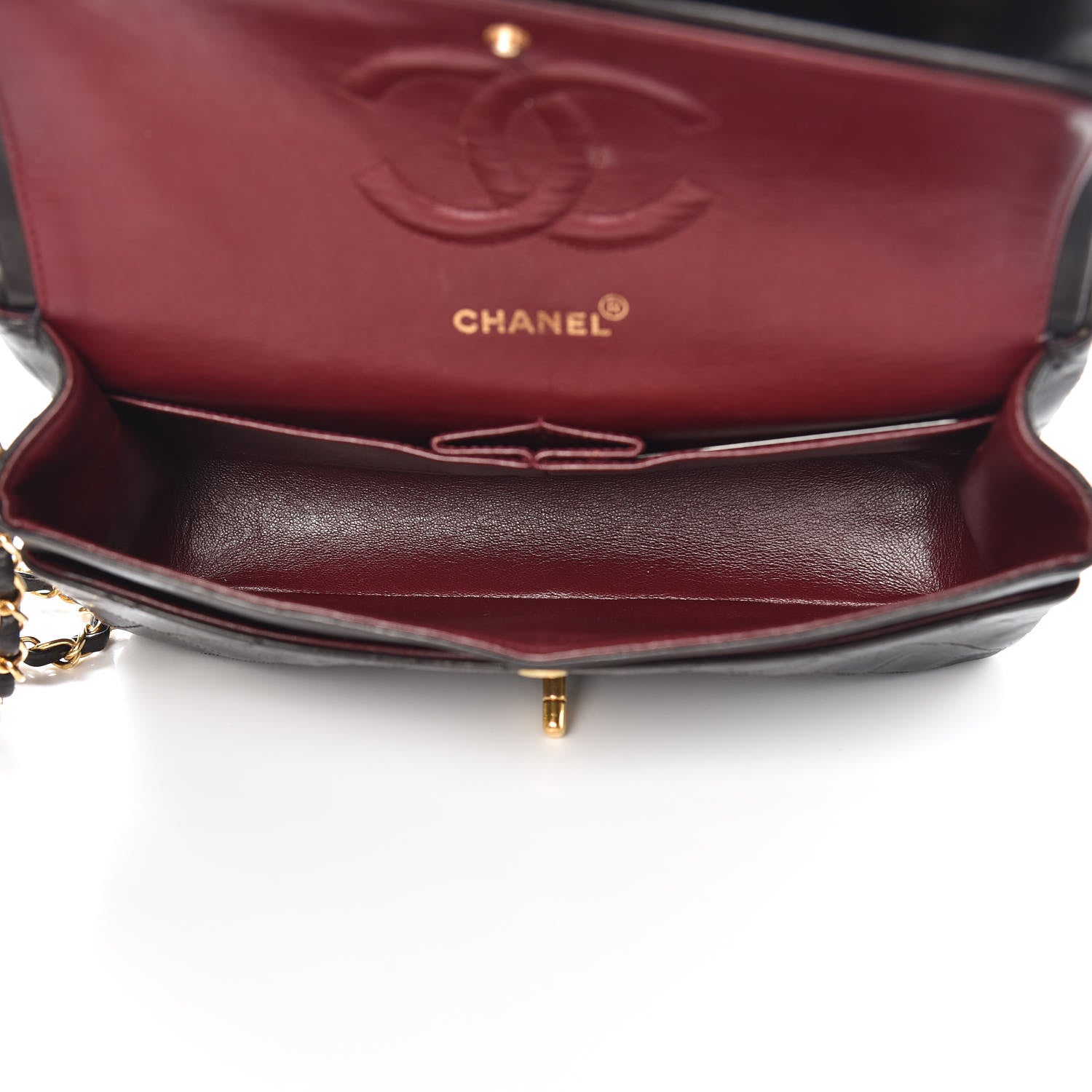 Chanel Lambskin Quilted Medium Double Flap Black 5 of 14