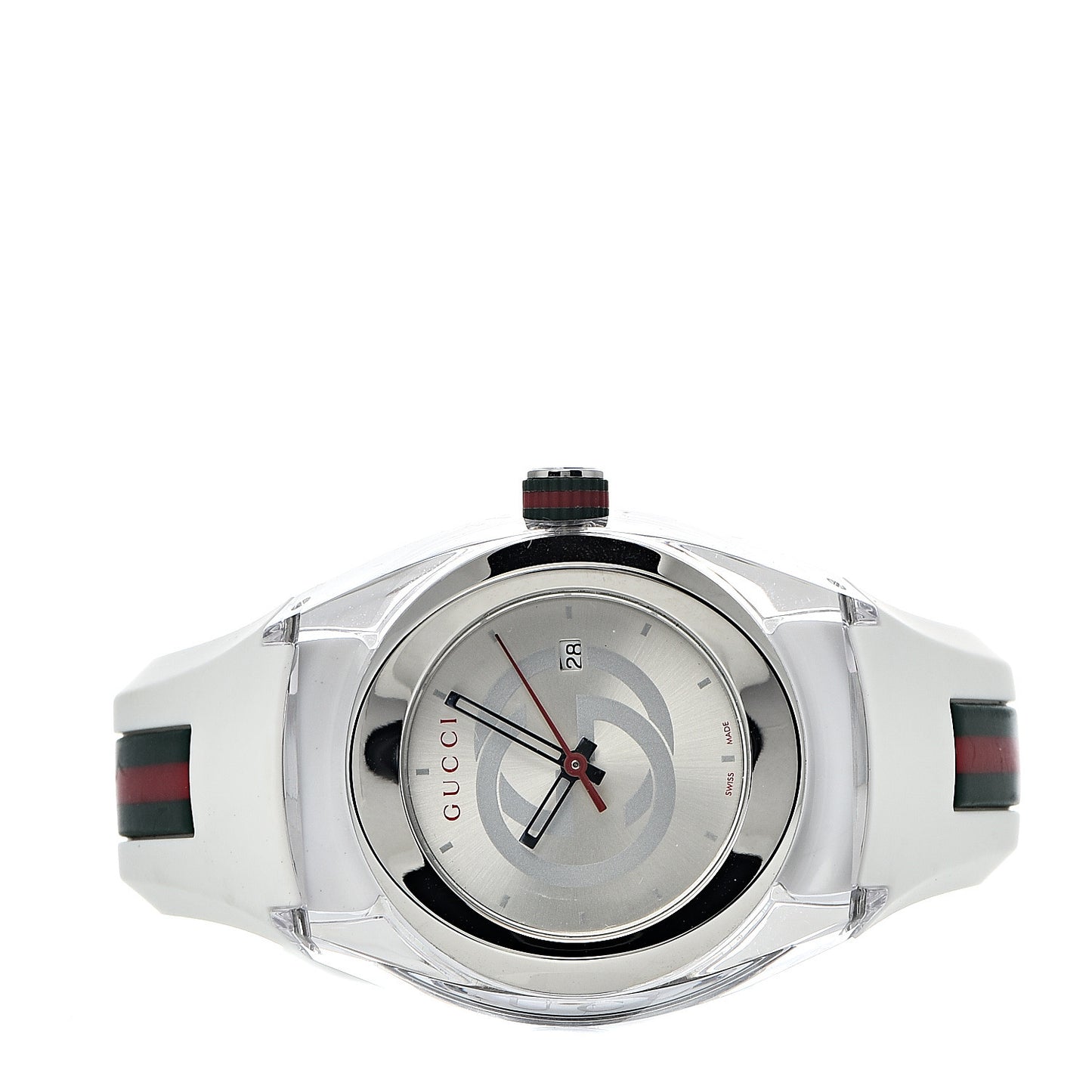 Stainless Steel Rubber 36mm Sync Web Quartz Watch