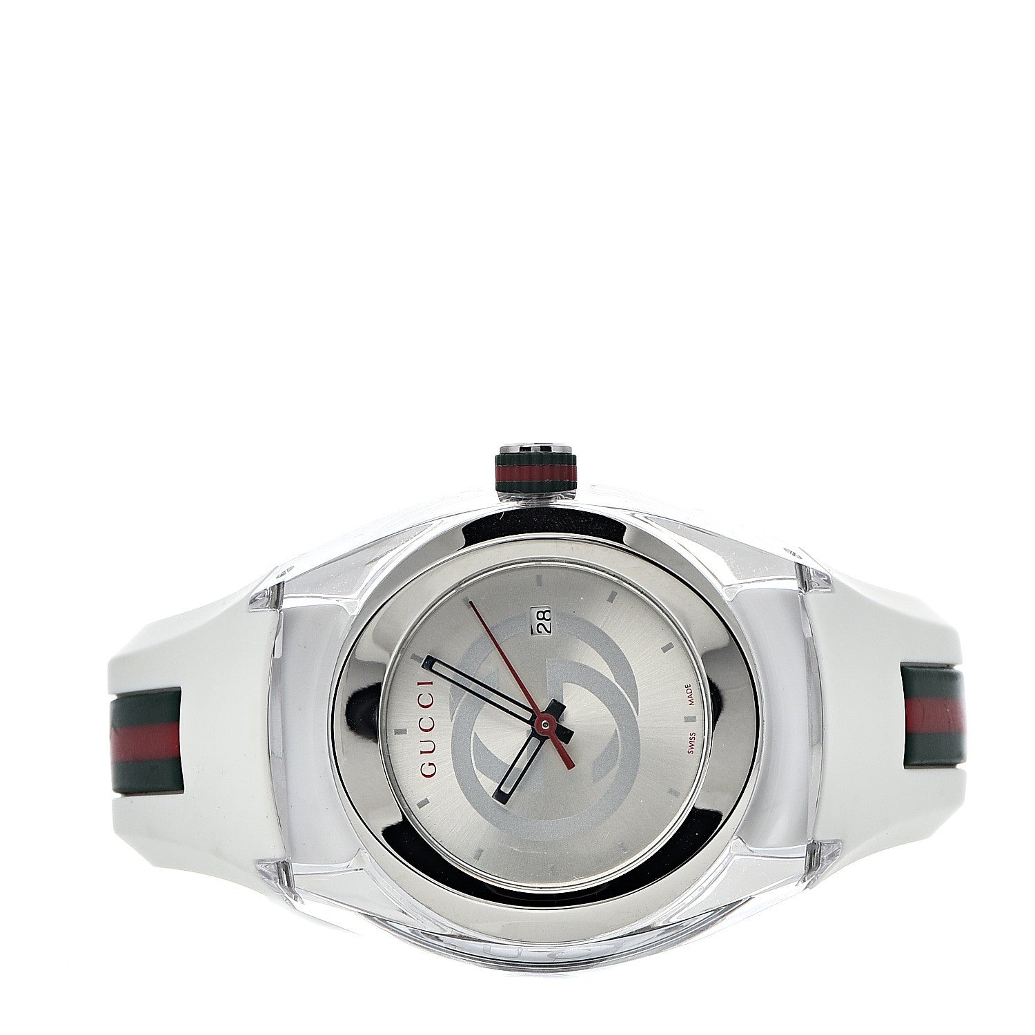Gucci Stainless Steel Rubber 36mm Sync Web Quartz Watch 3 of 10