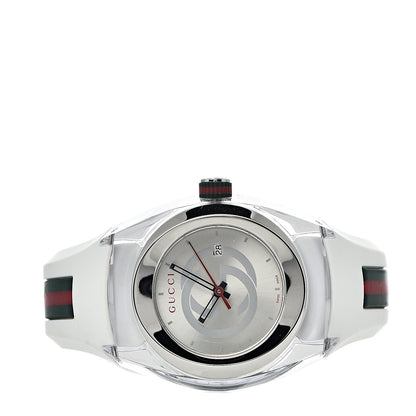 Gucci Stainless Steel Rubber 36mm Sync Web Quartz Watch 3 of 10