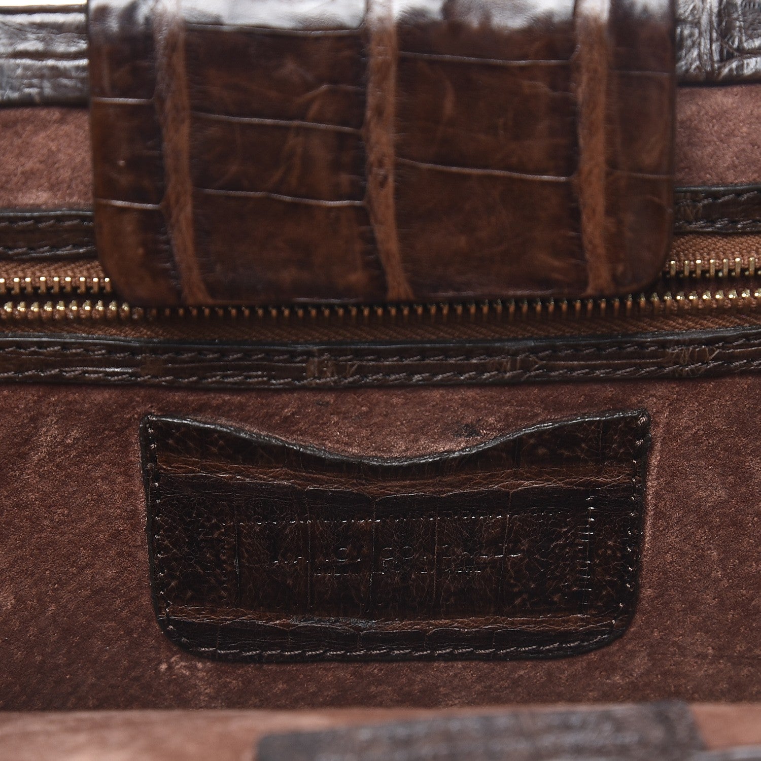 Nancy Gonzalez Crocodile Clutch Brown 6 of 7