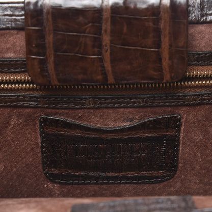 Nancy Gonzalez Crocodile Clutch Brown 6 of 7