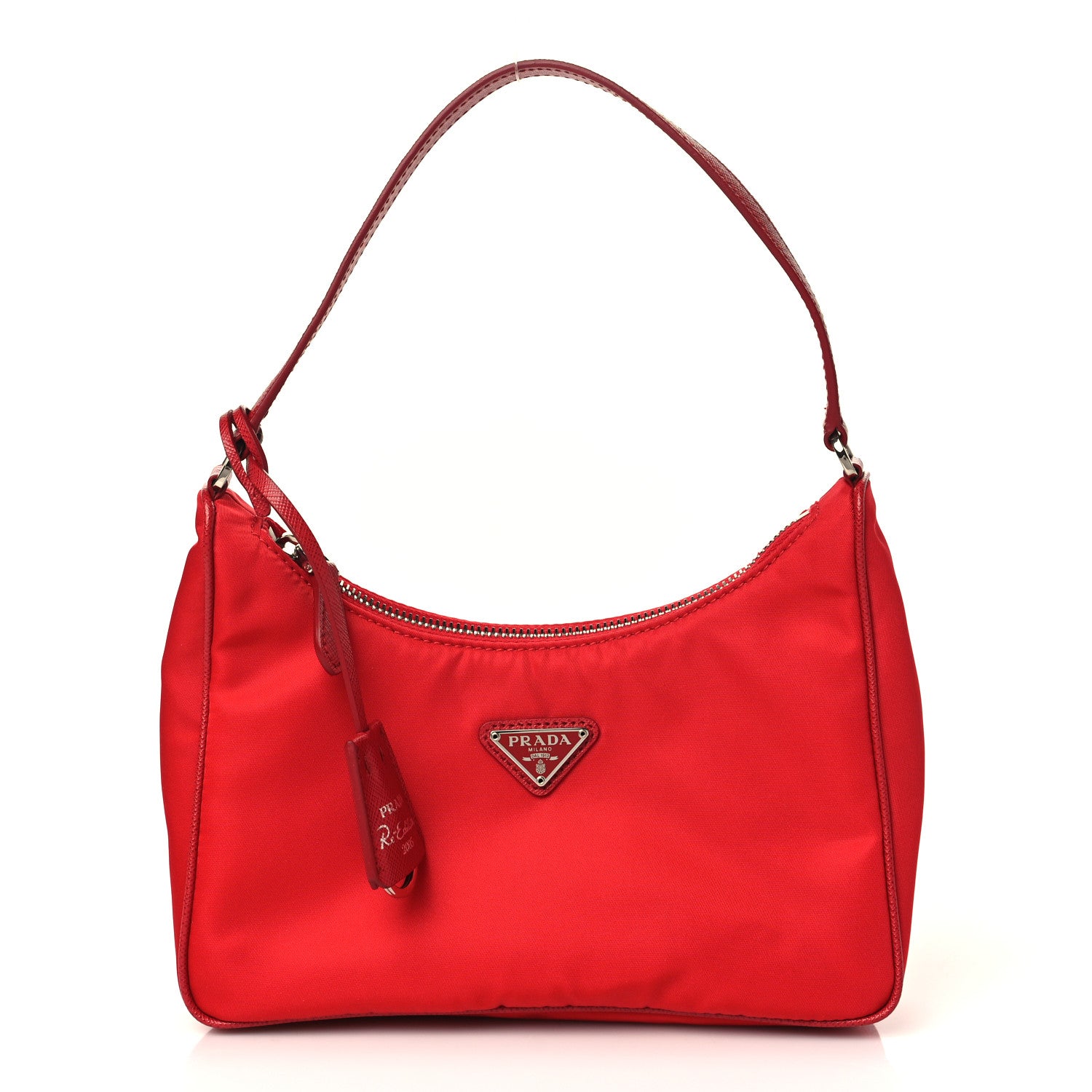 Prada Re-Nylon Saffiano Mini Re-Edition 2005 Bag Rosso 1 of 9