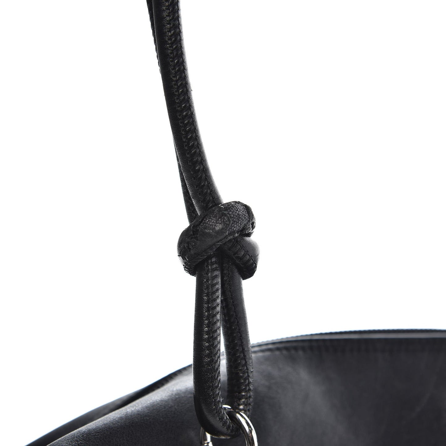 Calfskin Quilted Large Cambon Bowler Black