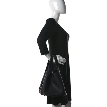 Hermes Taurillon Clemence Monochrome Picotin Lock 22 MM Black 2 of 12