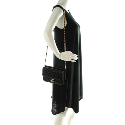 Chanel Lambskin Quilted Medium Crossing Times Flap Black 2 of 7