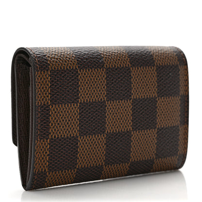 Louis Vuitton Damier Ebene Porte-Monnaie Plat Coin Purse 3 of 6