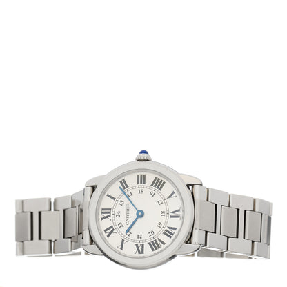 Cartier Stainless Steel 29mm Ronde Solo Quartz Watch 2 of 4