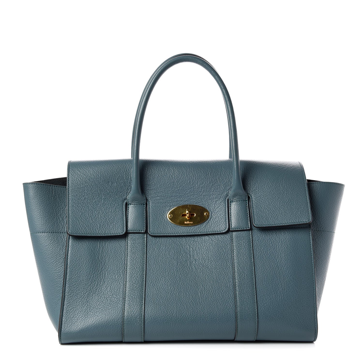 Mulberry Classic Grain Calfskin New Bayswater Nordic Blue 3 of 14