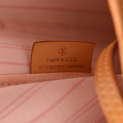 Louis Vuitton Damier Azur Neo Neverfull MM Rose Ballerine 8 of 13