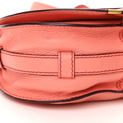 Chloe Calfskin Mini Marcie Round Crossbody Bag Coral Pop 9 of 15