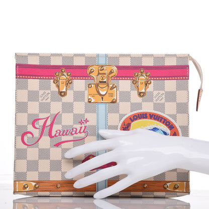 Louis Vuitton Damier Azur Summer Trunks Hawaii Toiletry Pouch 26 2 of 8