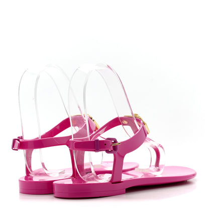 Louis Vuitton Rubber Bikini Thong Flat Sandals 36 Pink 5 of 8