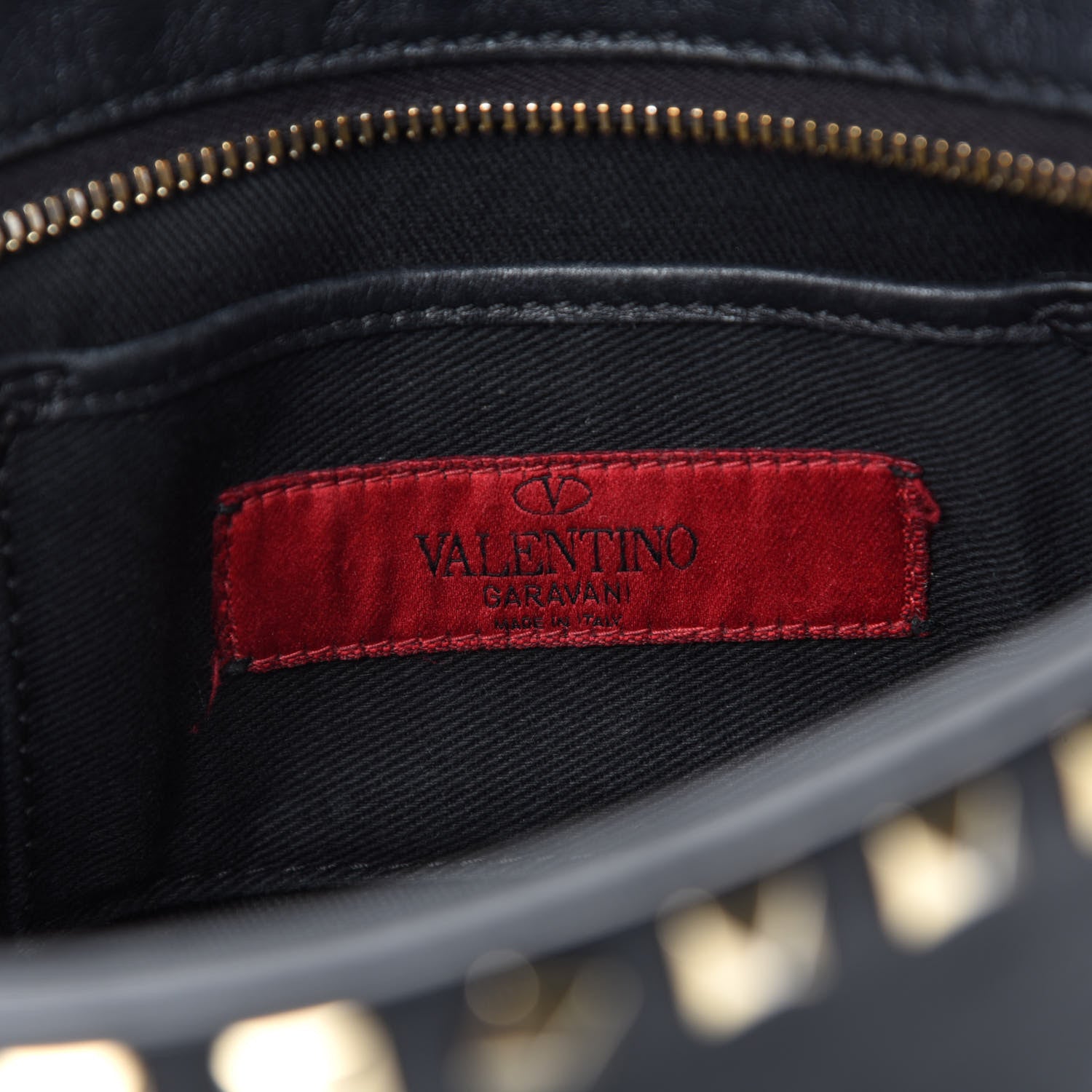 Valentino Garavani Calfskin Rockstud Camera Crossbody Bag Black 10 of 11