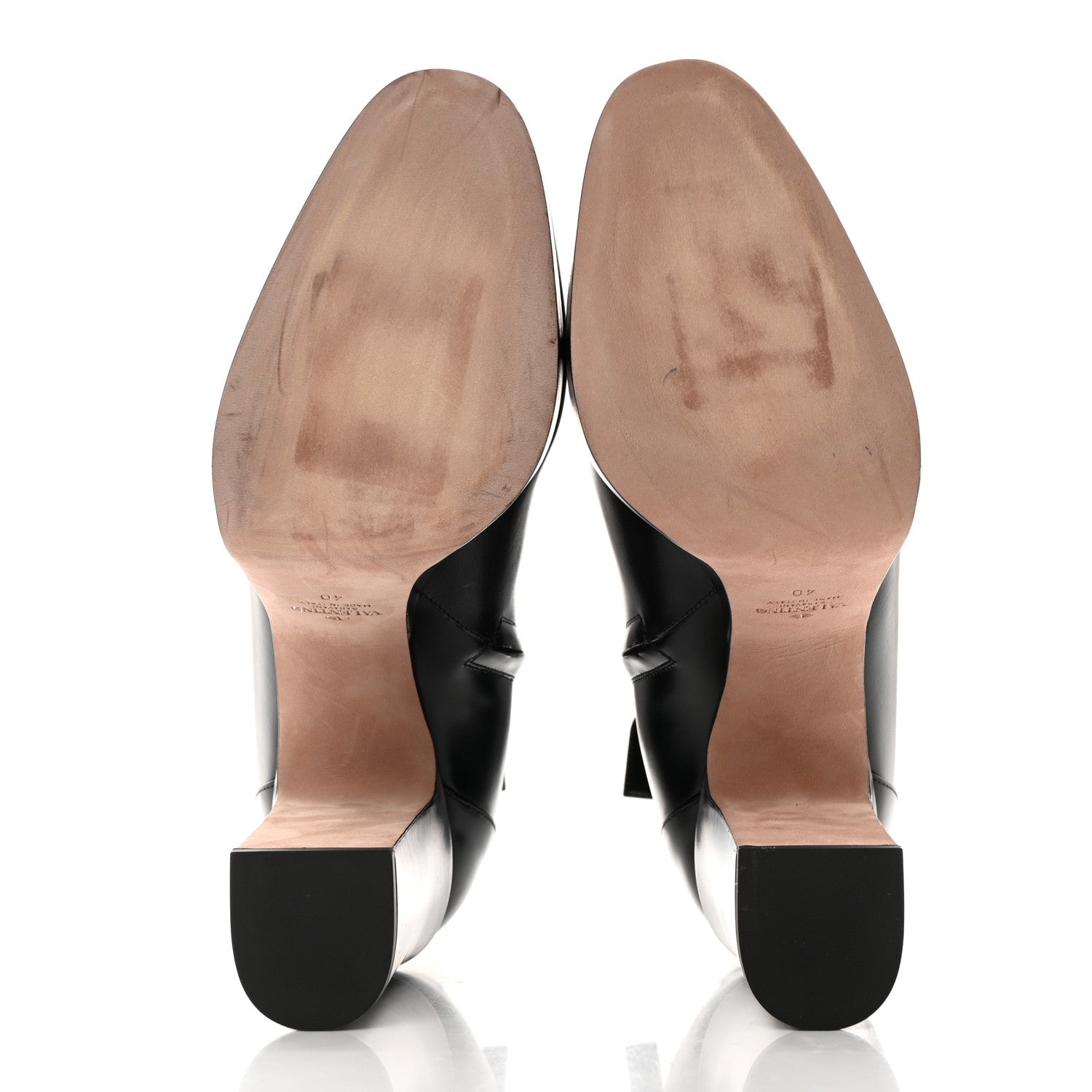 Valentino Garavani Calfskin Tan-Go Platform 50/120mm Ankle Boots 40 Black 5 of 19