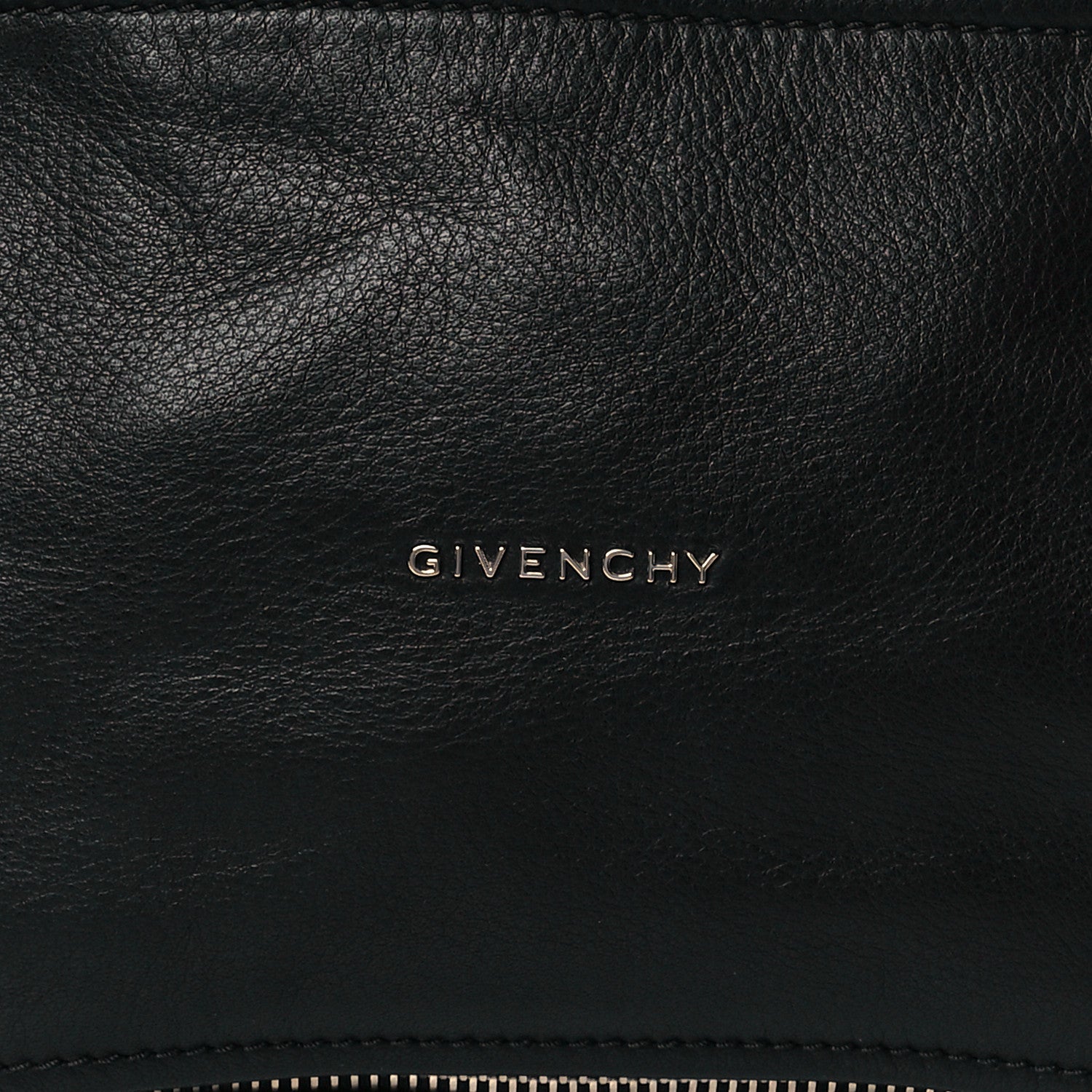 Givenchy Pebbled Calfskin Medium Pyramid Stud Pandora Black 8 of 10